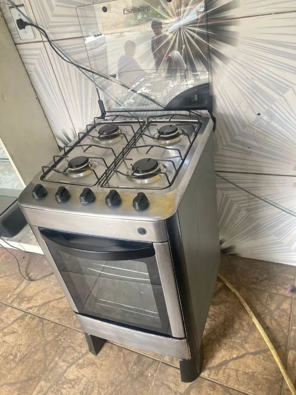 Fogão Esmaltec Inox 4 Bocas - Foto 2