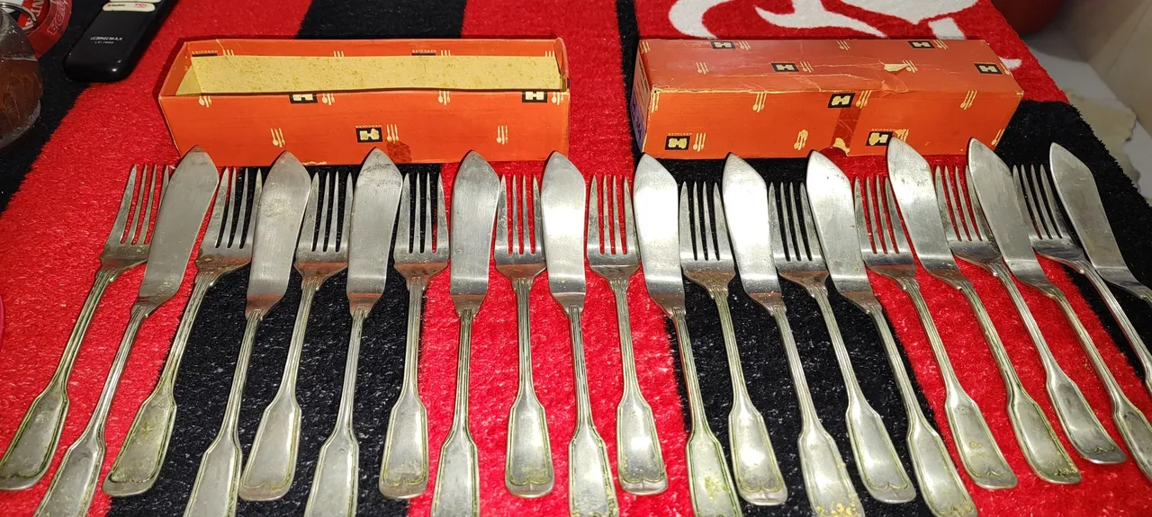 Kit Talheres inox para peixe - 11Peças