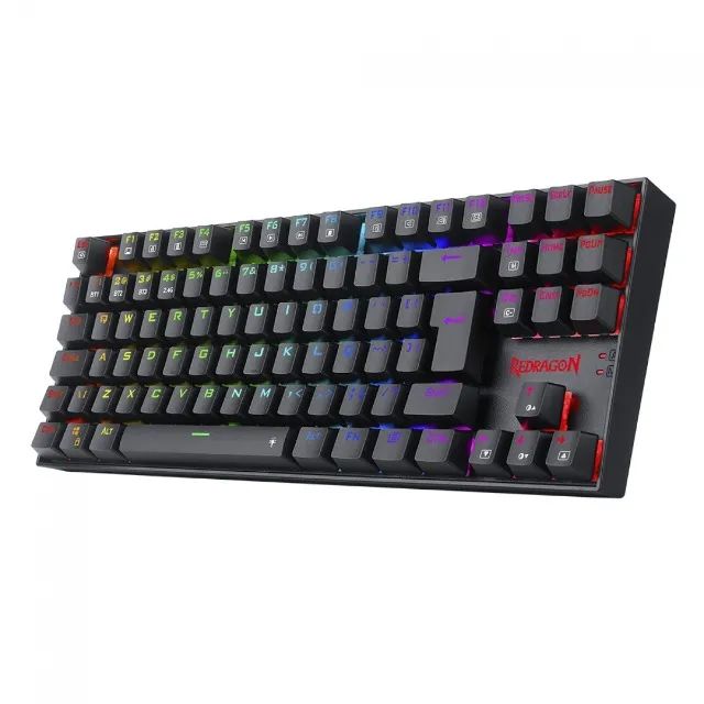 Teclado Mecânico 80% Redragon Kumara Pro Black RGB Switch Black Tri-Mode BT.2.4GHz- WZetta - Foto 4
