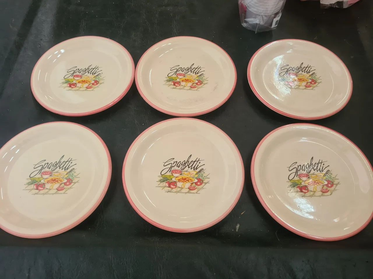 Jogo de 6 pratos de cerâmica Spaghetti - Foto 3