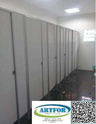 Divisória Sanitária Naval, na Cor Cimento Queimado. Venda e Instalação, Artfor Divisórias. - Foto 5