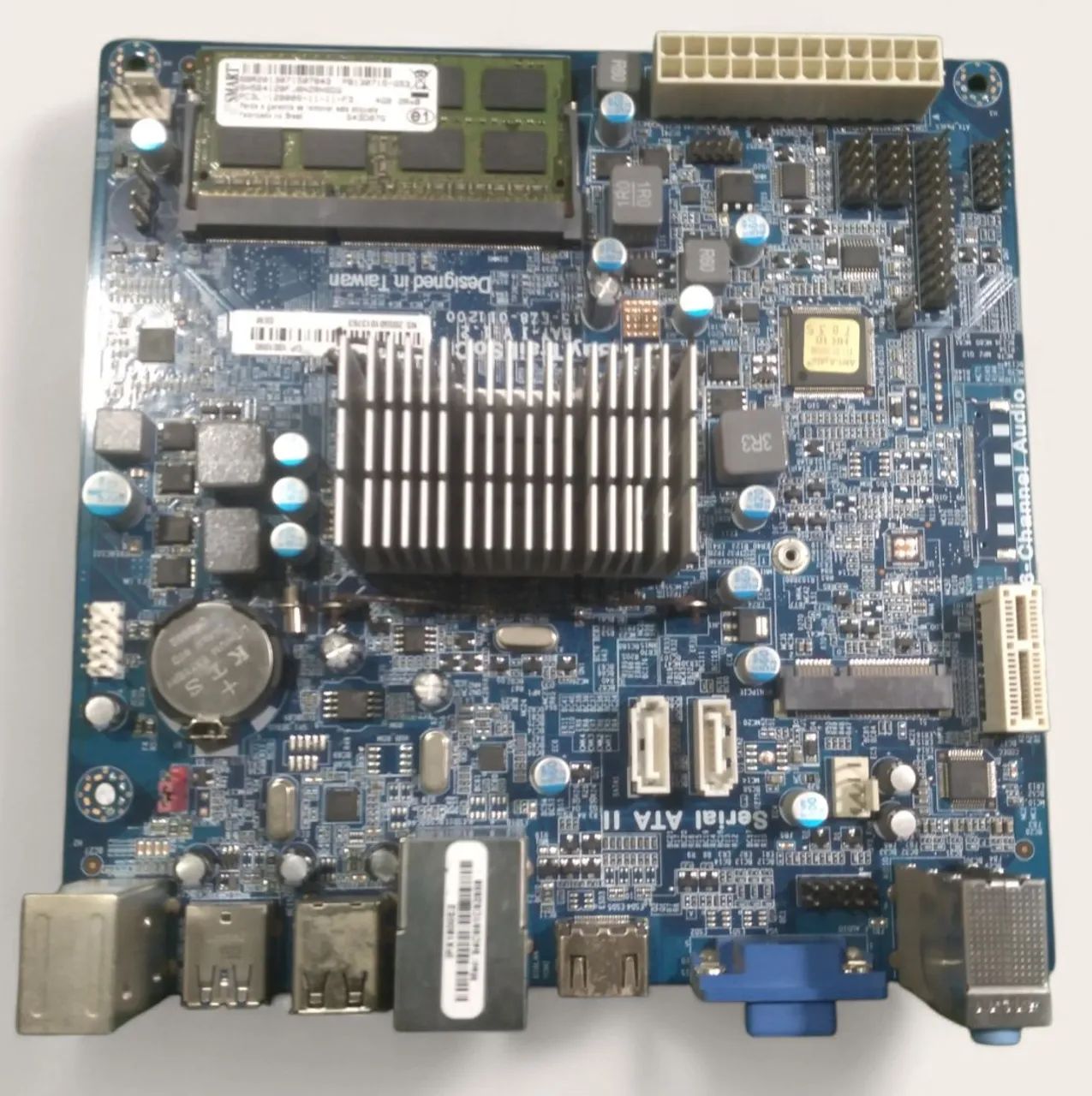 Placa mãe com processador acoplado, 4gb ddr3
