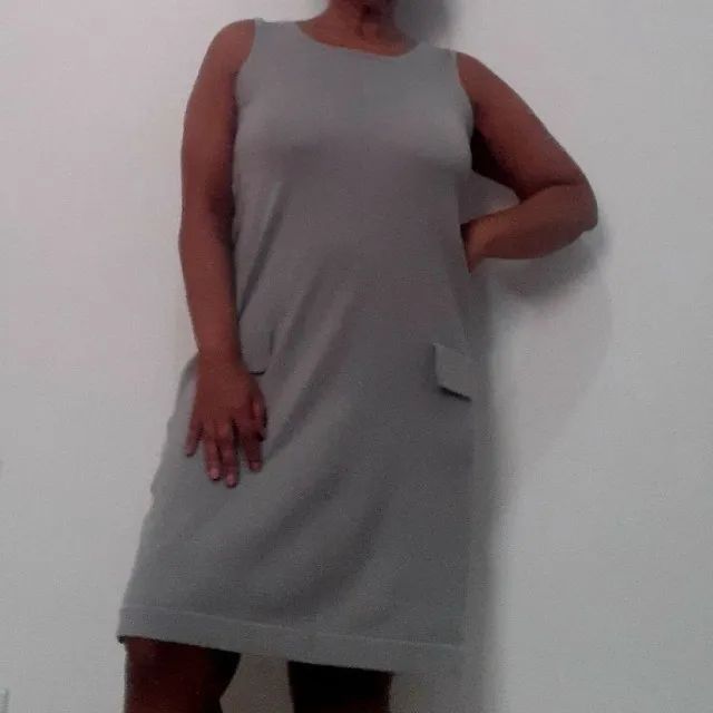 vestido cinza em malha marisa - Foto 3