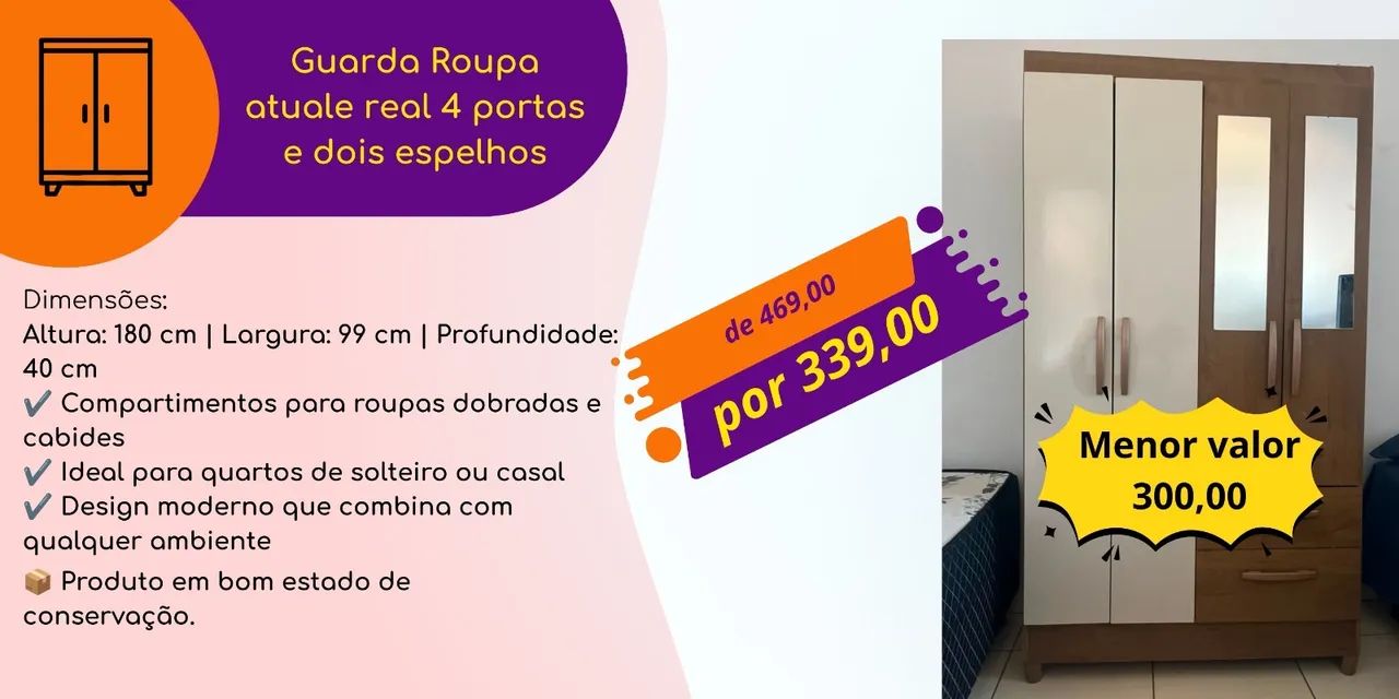 Guarda roupa solteiro 