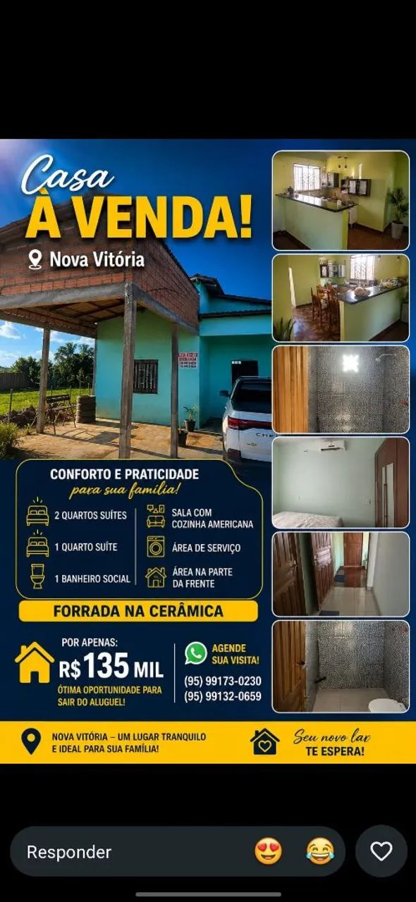 Vende-se casa em rorainopolis 