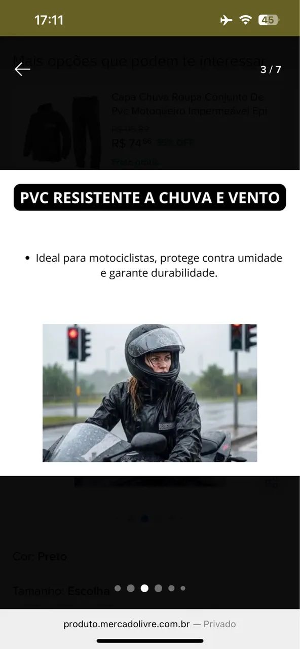 Conjunto de Chuva  - Foto 4