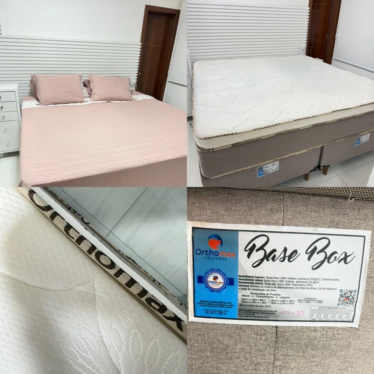 Colchão King D45 com base - novíssimo  - Foto 2