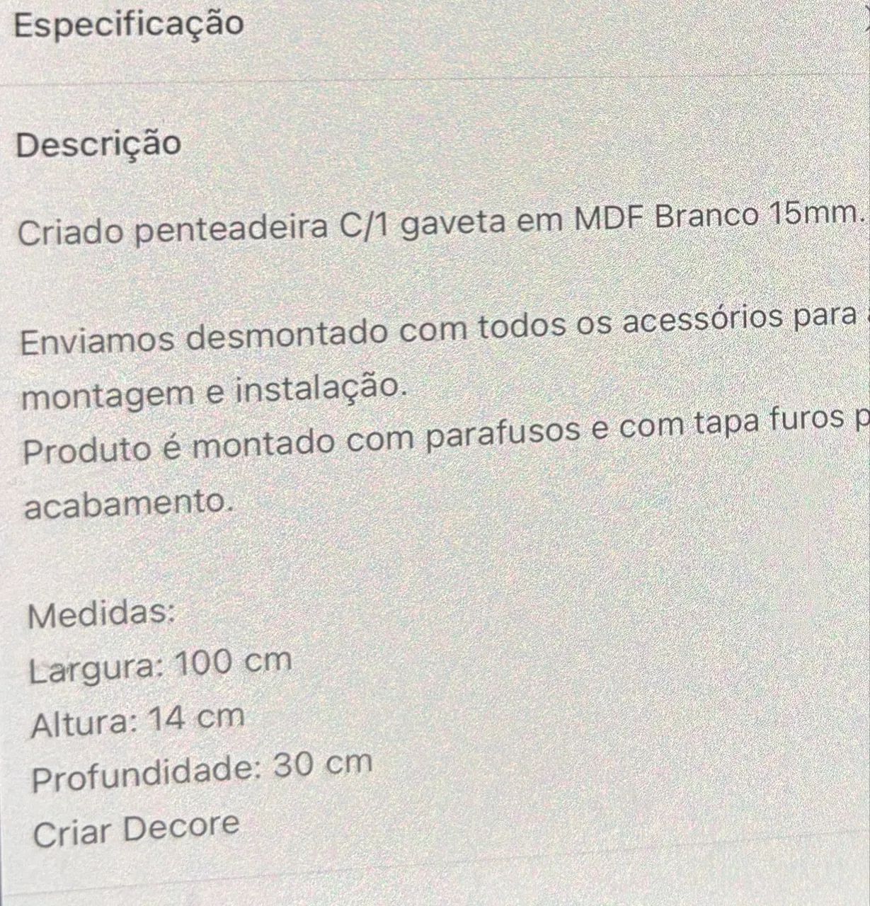 Penteadeira  - Foto 2