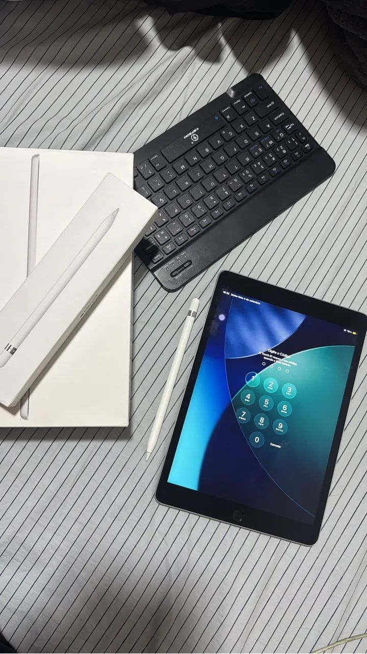iPad 9ª Geração 64GB + Apple Pencil + Teclado + Capa - Foto 4