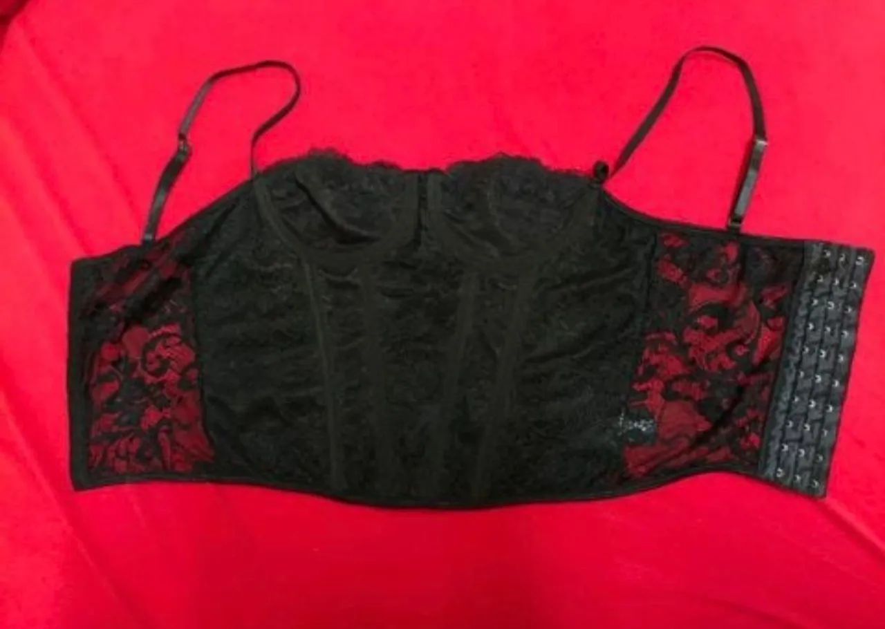 Corset shein preto 