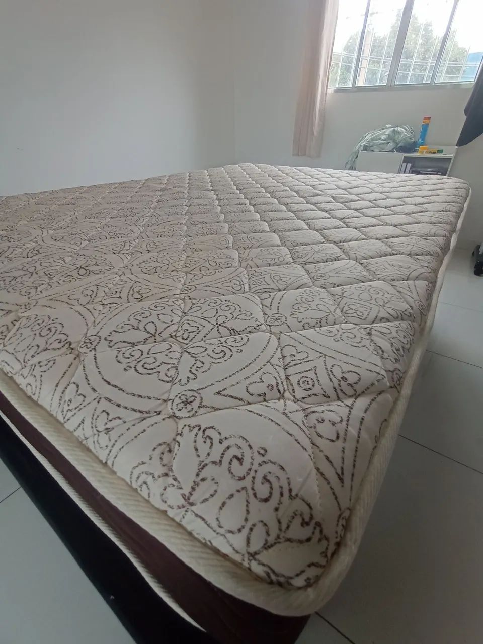 Cama Casal Completa com base e Colchão Probel  - Foto 2