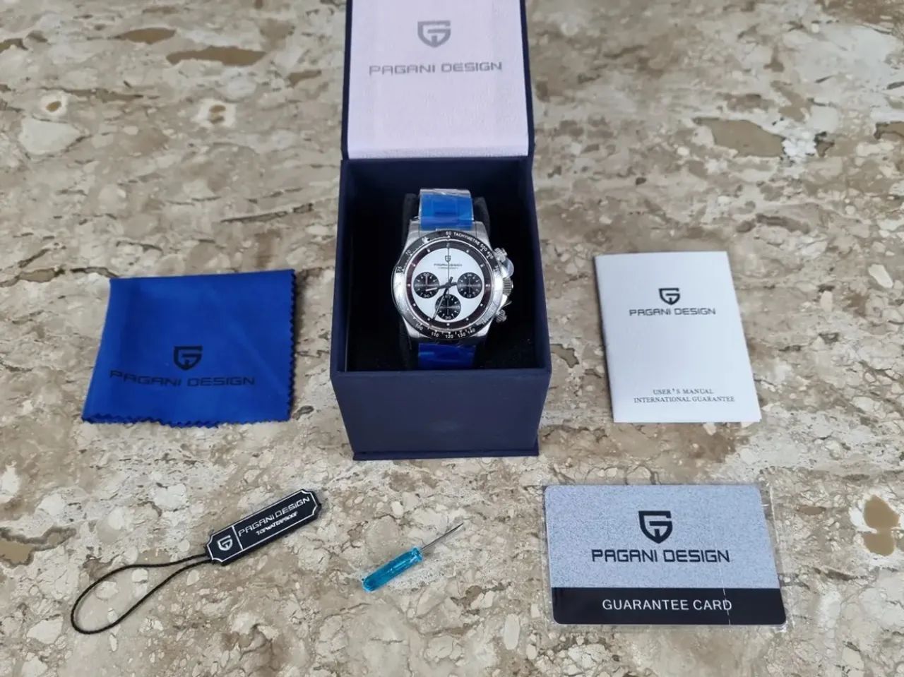 Relogio Pagani Design Cronografo Mecaquartz - Foto 2
