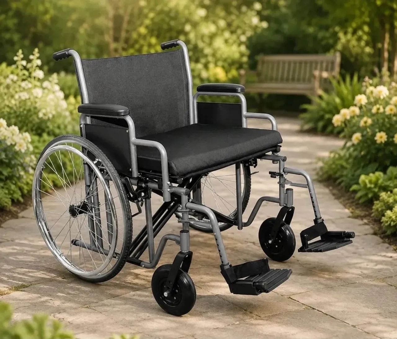 CADEIRA DE RODAS NOVA PLUS SIZE 250 KG