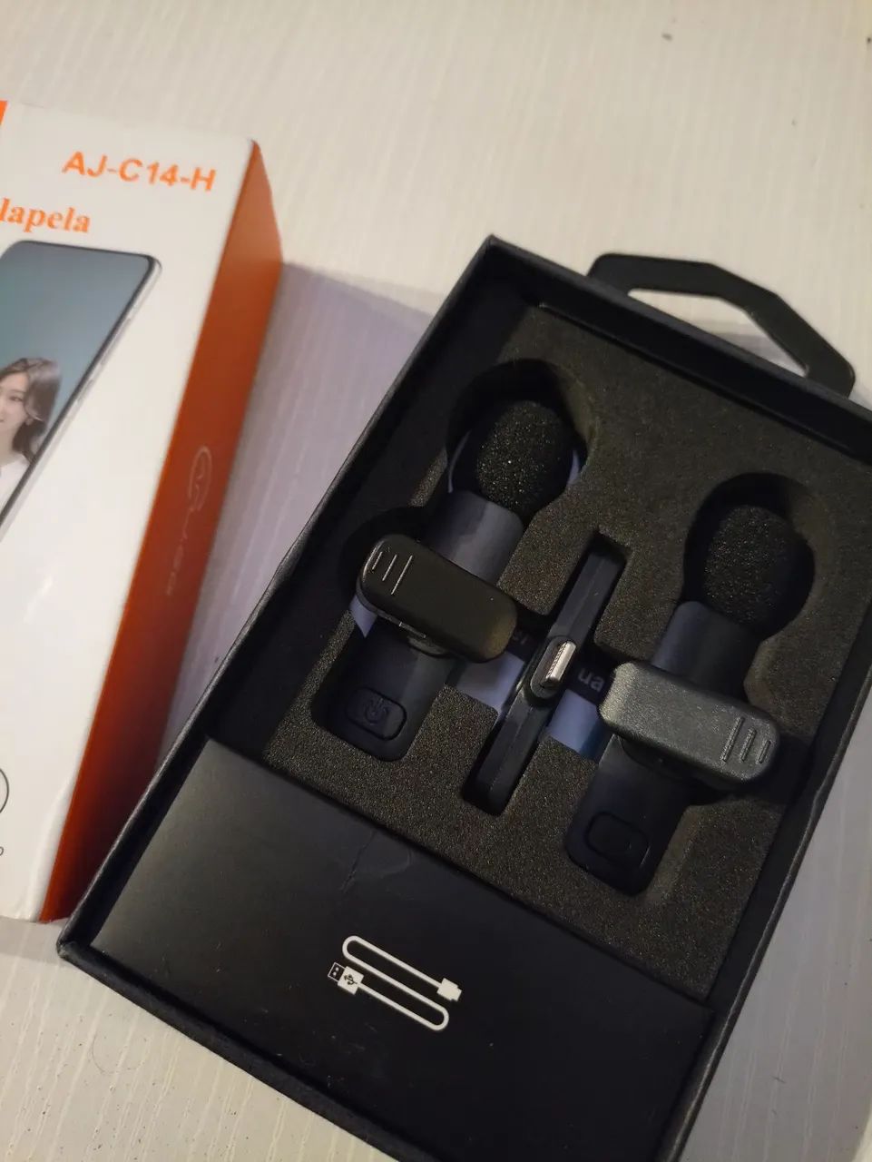 Microfone de lapela para iPhone 