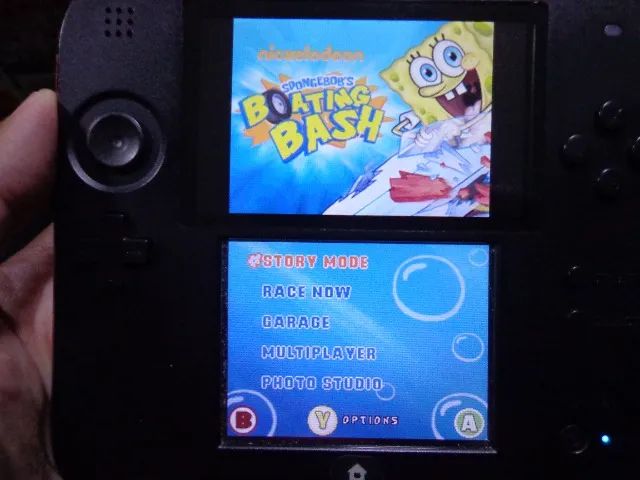 Jogo Bob Esponja Boating Bash THQ Nintendo Ds  - Foto 3