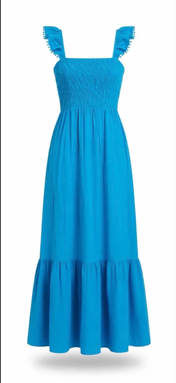 Vestido longo azul - Tamanho P 