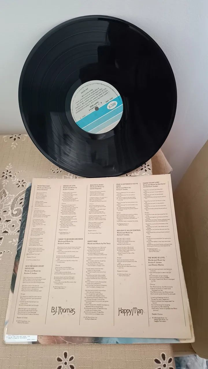 LP Vinil B.J. Thomas - Happy Man - Foto 3