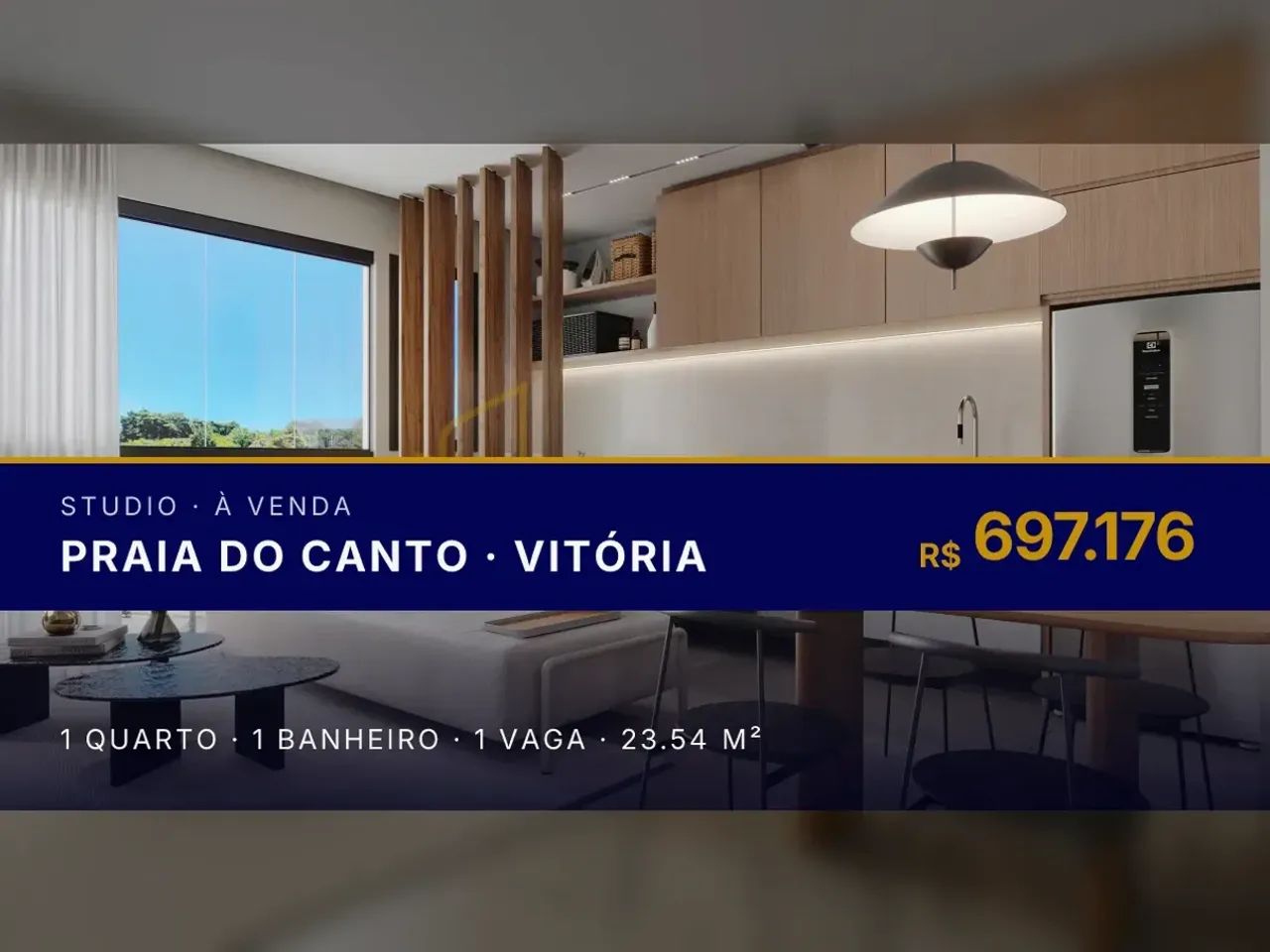 Studio na Praia do Canto | Perfeito para Airbnb e locação