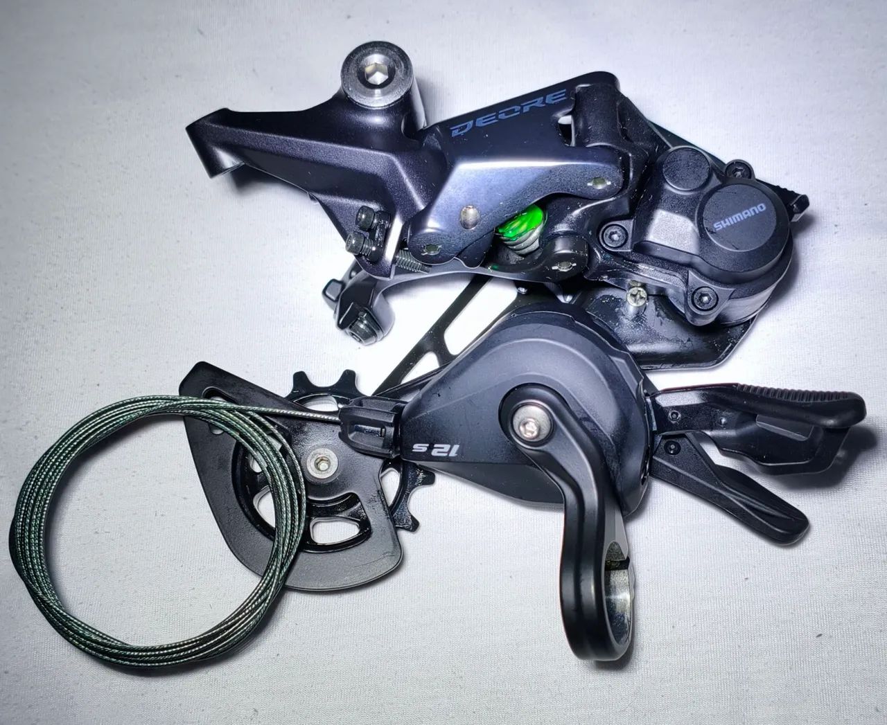 Câmbio e passador Shimano deore 6100 12 velocidades  - Foto 4