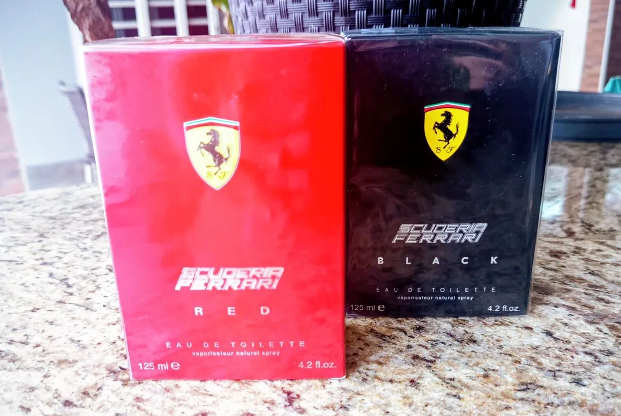 Perfume masculino Ferrari Black e Red , 125ml