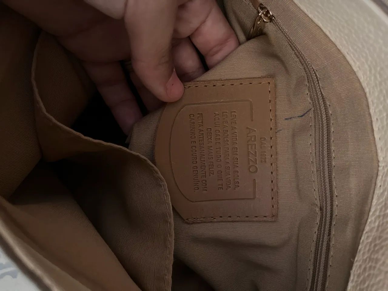 Bolsa couro legítimo Arezzo - Foto 3