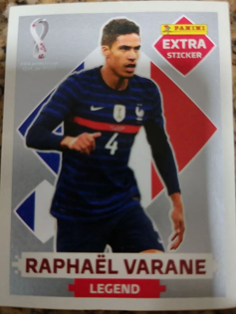 Figurinha Legenda Prata: Varane 2022