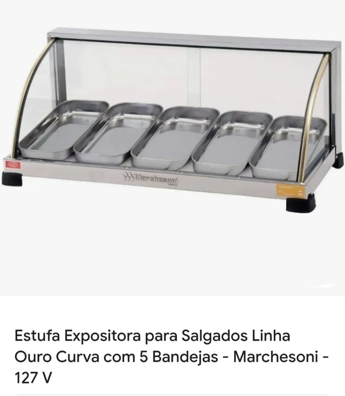Estufa para salgados