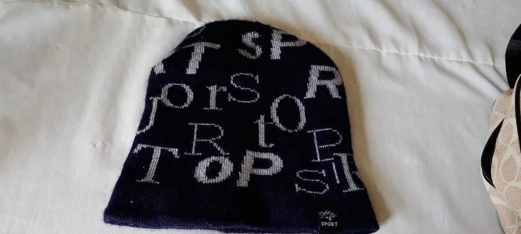 Gorro touca de lã masculina cor preta - Foto 3