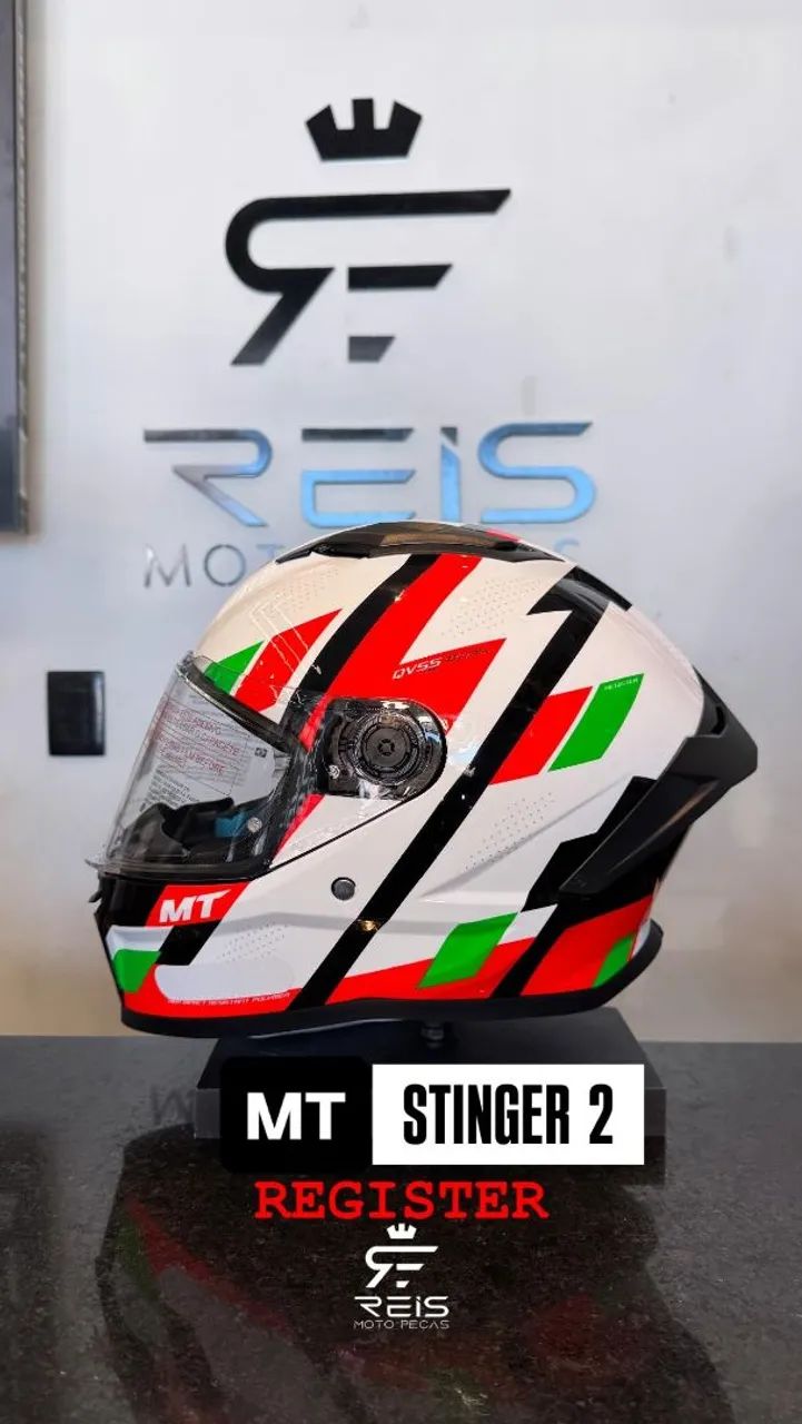CAPACETE MT HELMETS STINGER E TARGO S - Foto 7