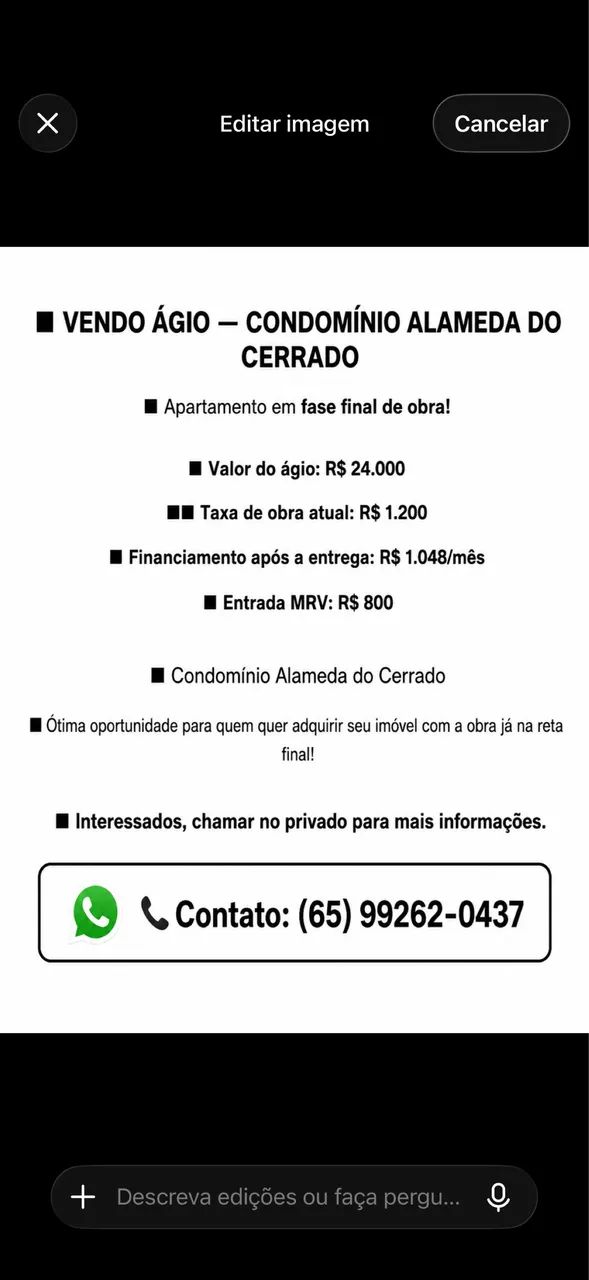Vendo ágio 