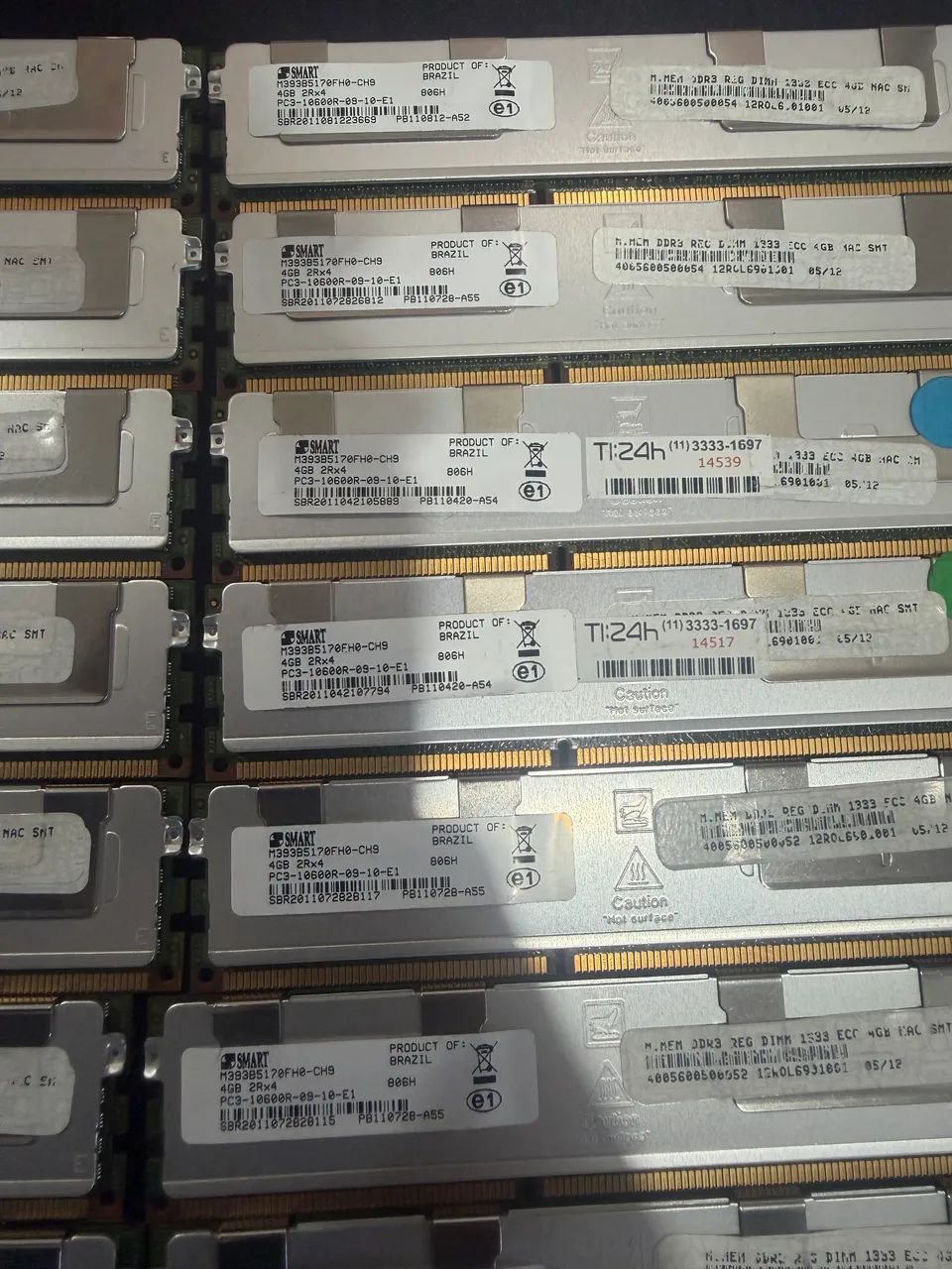 Lote Memória Ram 4G DDR3 - 10600R - Foto 4