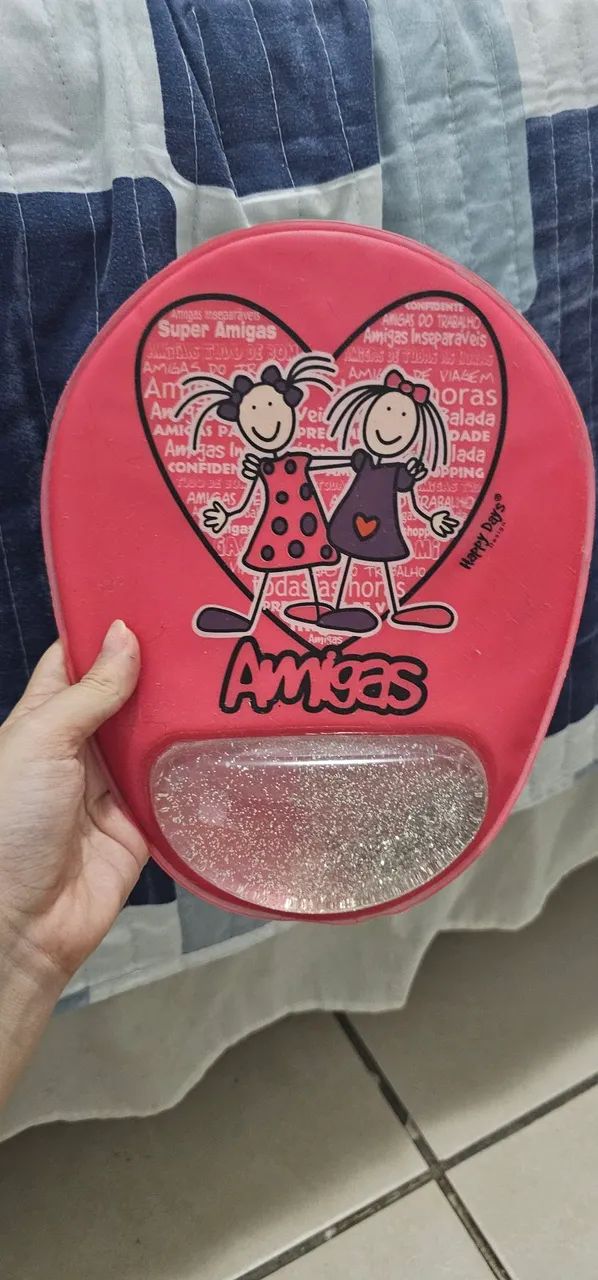 Mousepad happy day gamer rosa