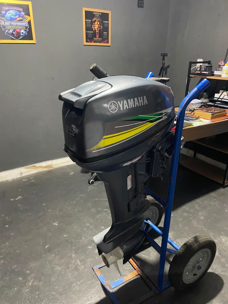 MOTOR DE POPA 15 HP YAMAHA ZERADO 