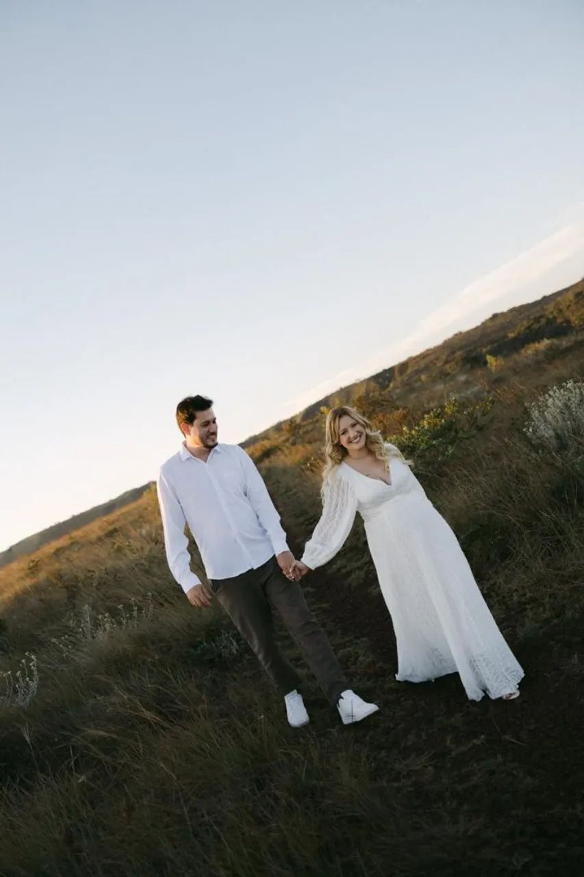 Vestido branco noivado