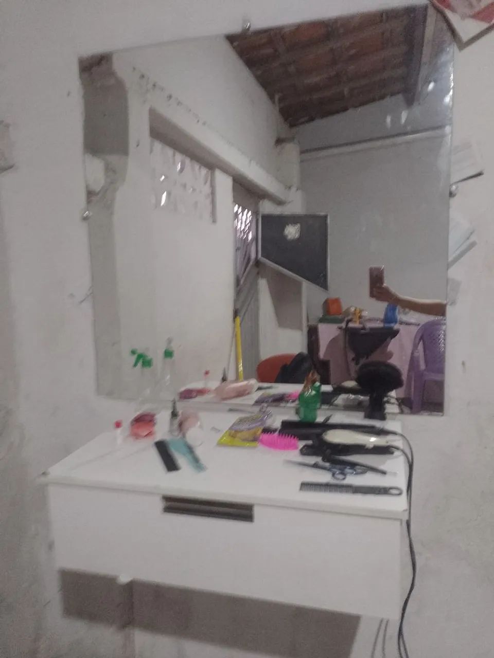 Espelho com bancada 