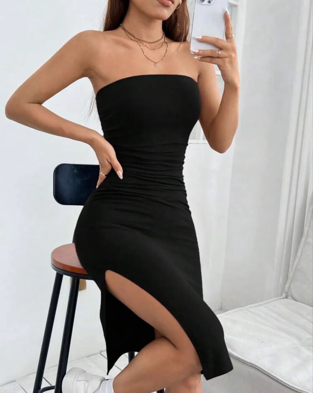 Vestido tubinho tomara que caia 