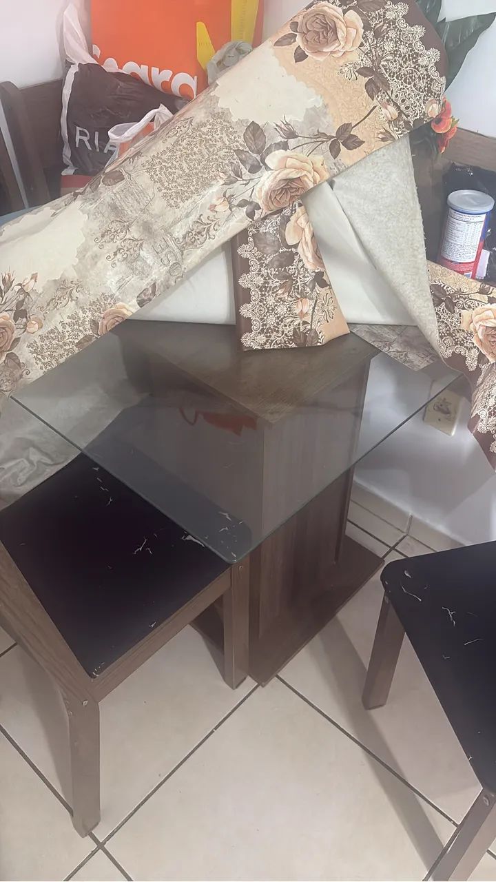 Vendo mesa de vidro - Foto 2