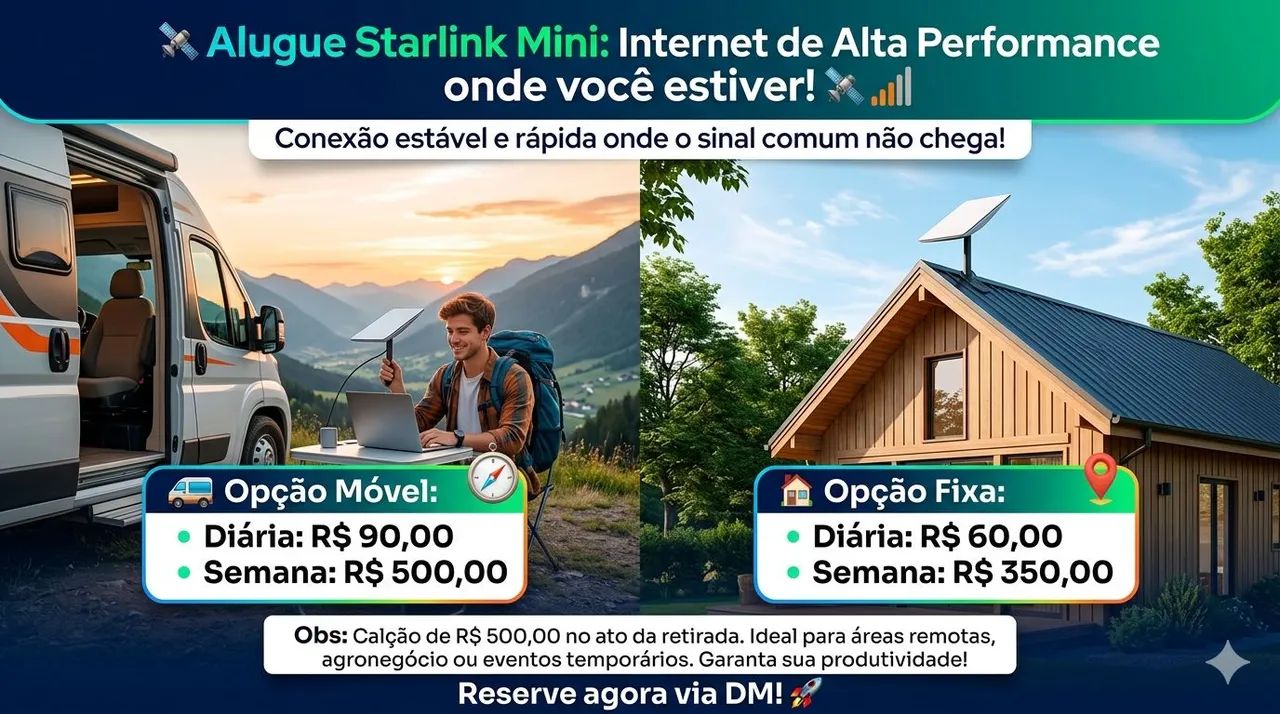 Aluguel de Starlink