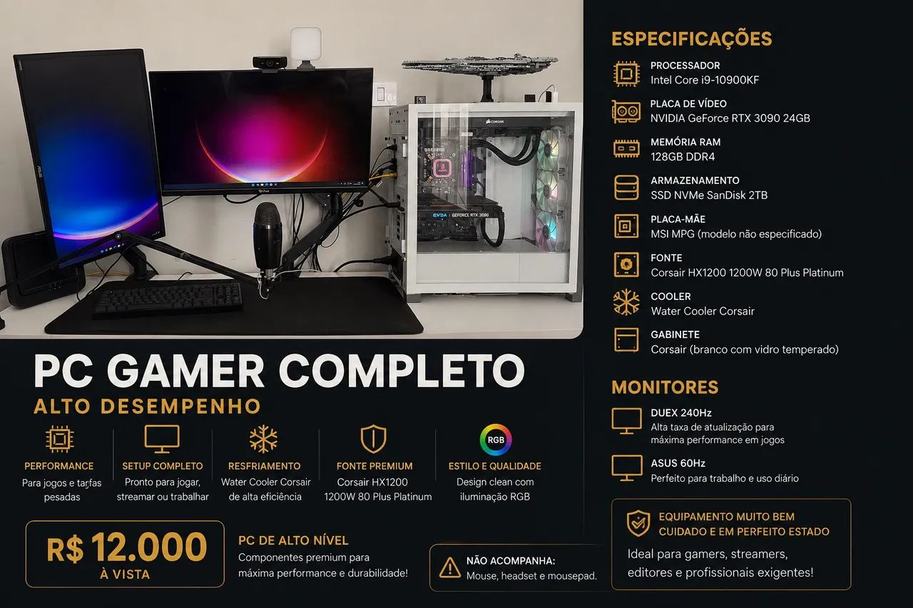Setup gamer completo 