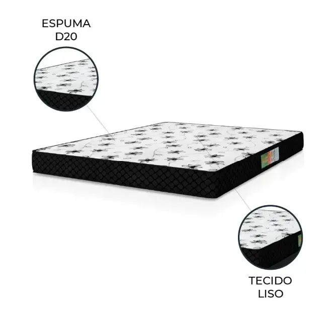 Oferta colchão d20 casal todo de espuma (alta qualidade)