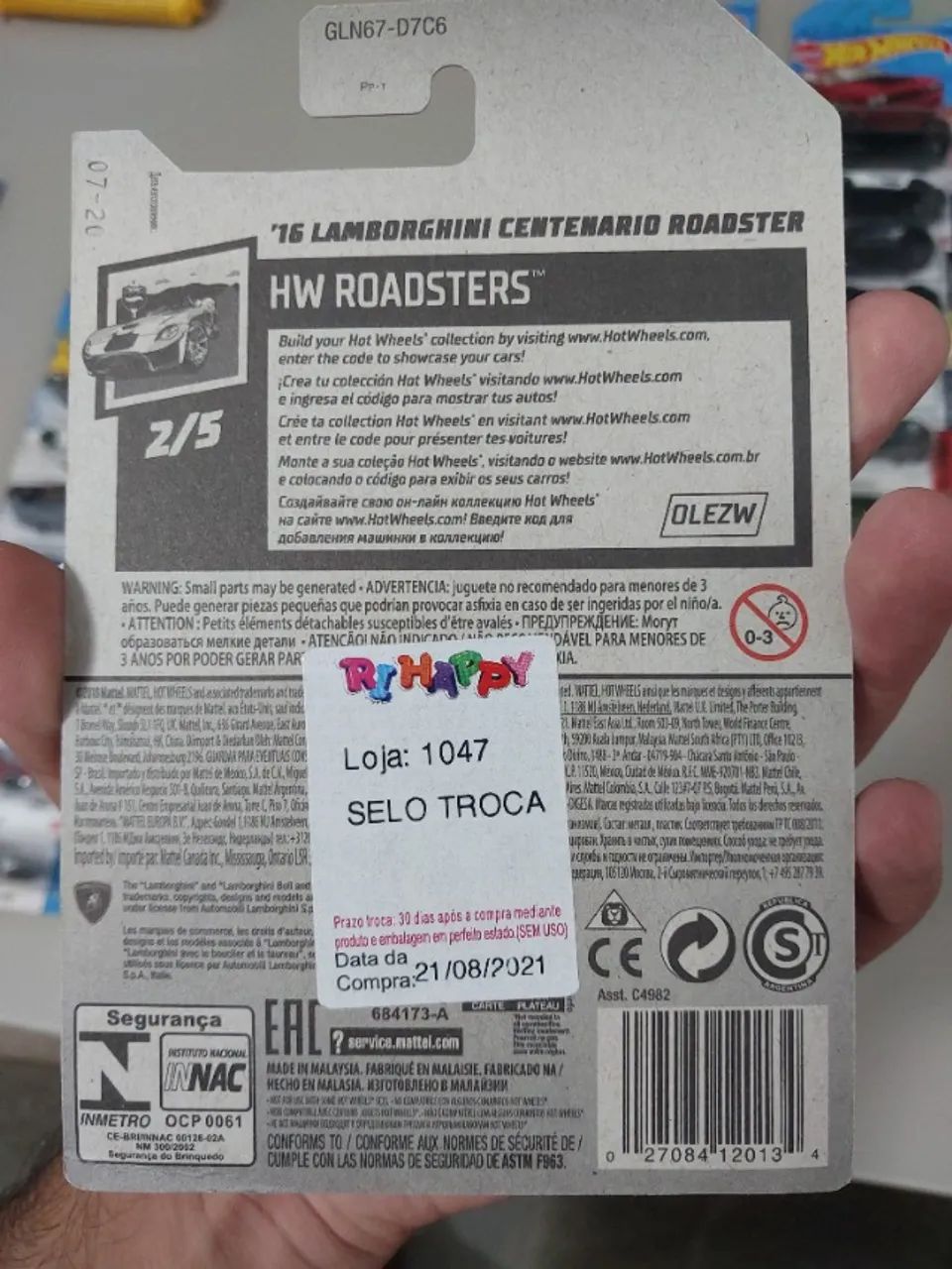 Lamborghini Centenario Roadster Hot Wheels 2020 - Foto 2