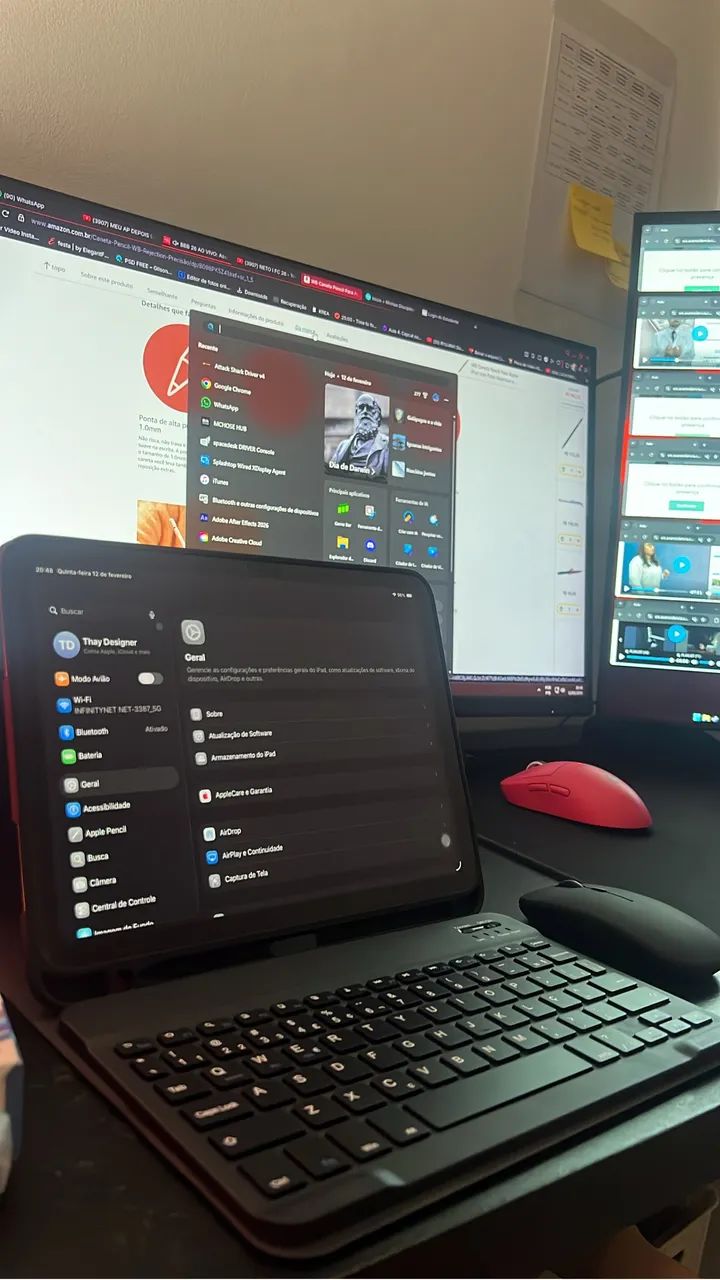 Capa teclado e mouse iPad 10