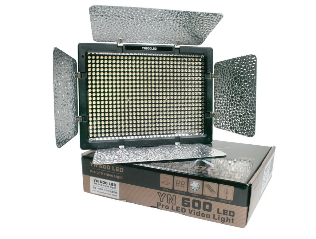 Iluminador de vídeo LED profissional Yongnuo YN600L II - Foto 2