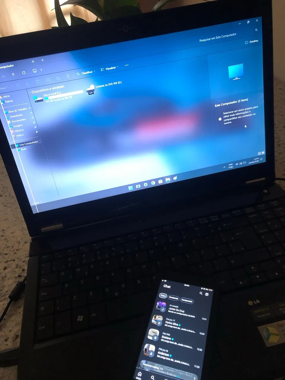 Kit 3 em 1 Notebook 1 iPhone e 1 Teclado - Foto 2