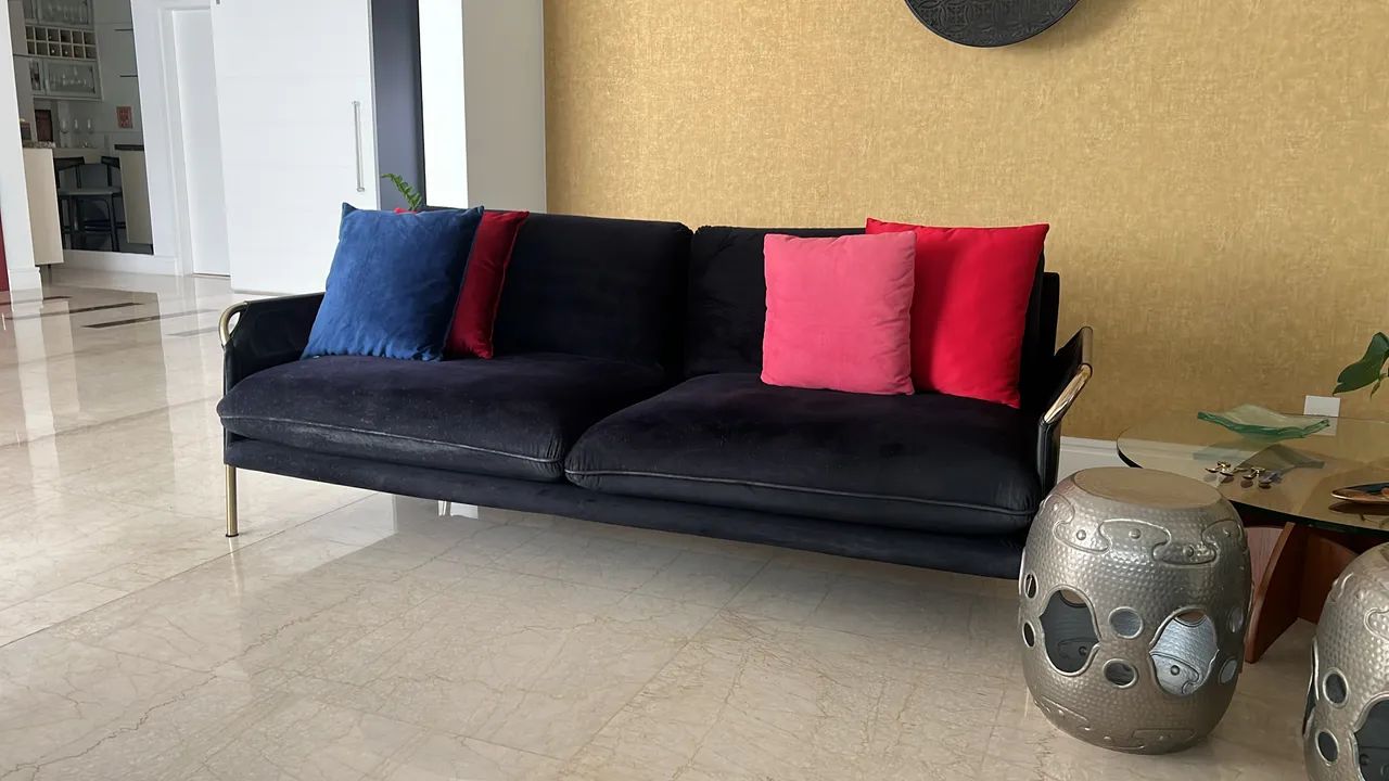 Sofá veludo 