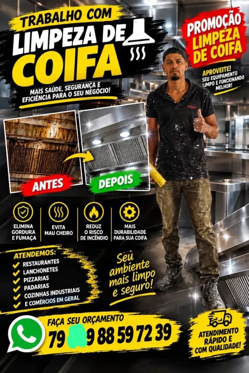 Limpeza de coifa