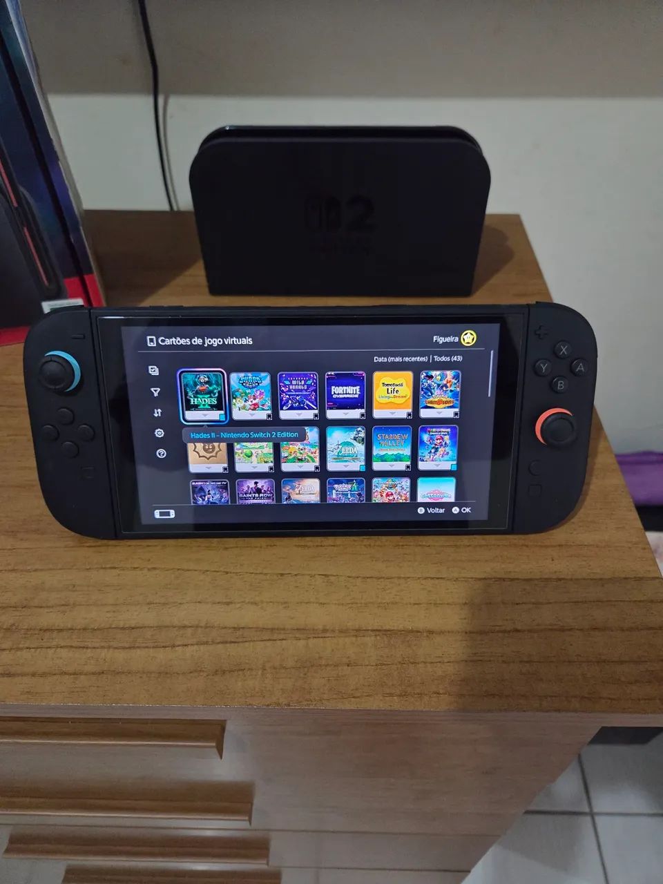 Nintendo Switch 2  com NF + 43 jogos !  - Foto 3
