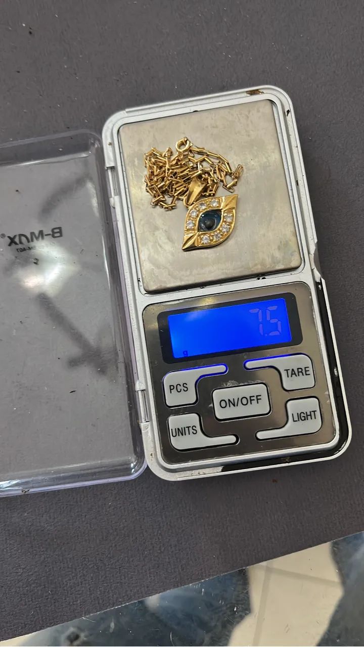 Corrente e pingente ouro 18k maciço  - Foto 2