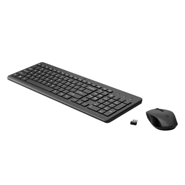 Kit Teclado e Mouse Sem Fio HP 330, Mouse Óptico - Preto