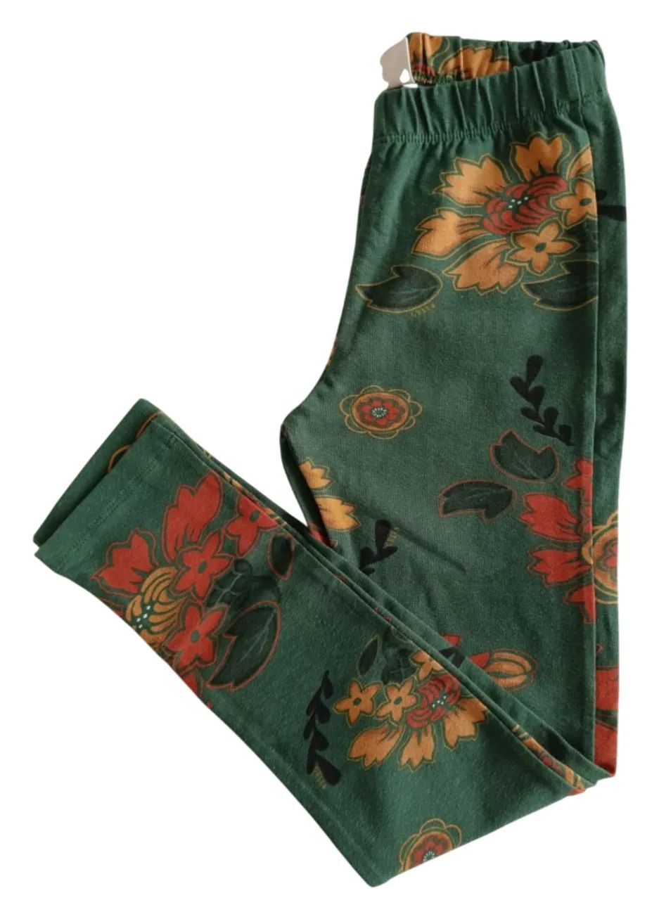 Calça legging infantil verde